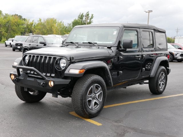 Used 2021 Jeep Wrangler Unlimited Sport S with VIN 1C4HJXDNXMW786942 for sale in Owatonna, Minnesota