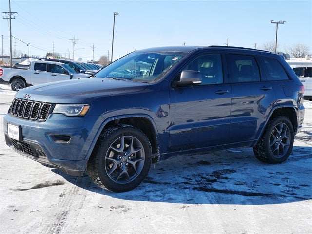 Certified 2021 Jeep Grand Cherokee 80th Edition with VIN 1C4RJFBG8MC528648 for sale in Owatonna, Minnesota