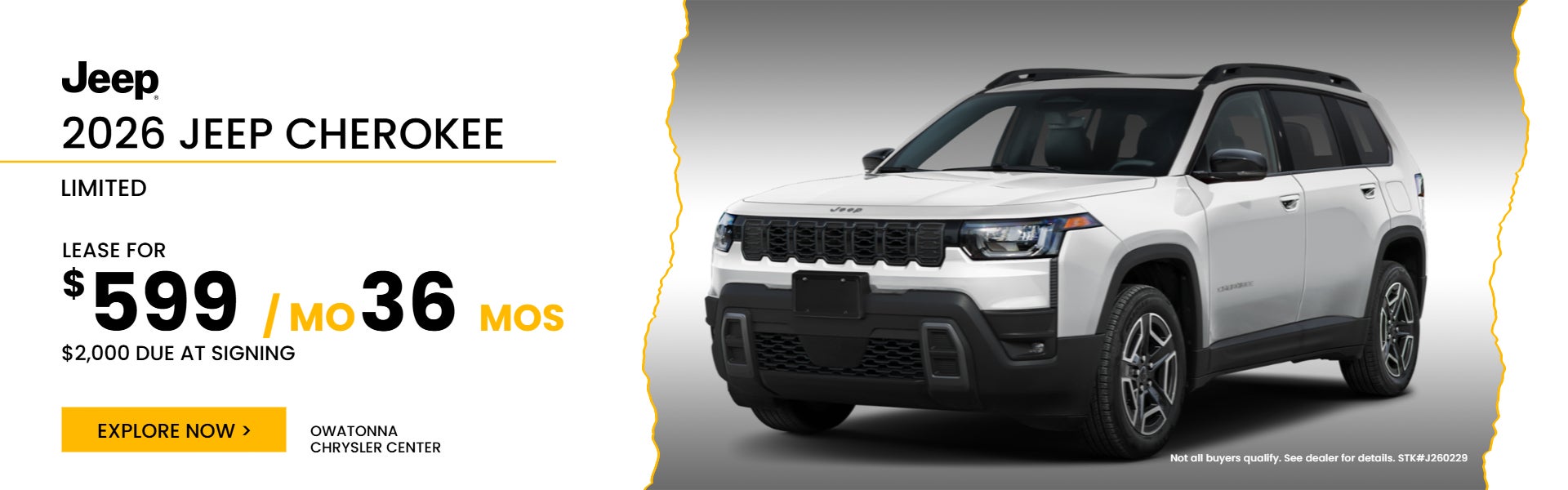 2026 Jeep Cherokee Limited Lease 